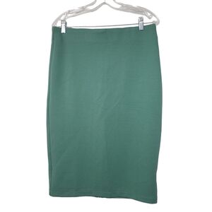 NWT Philosophy Green Pencil Full Back Zip Skirt 10